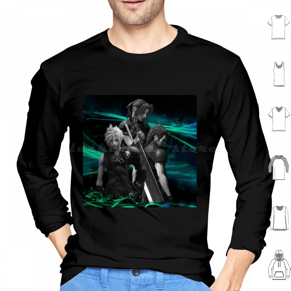 Ricorda Felpa Con Cappuccio In Cotone Manica Lunga Final Fantasy Vii Final Fantasy Final Final Fantasy 7 Crisis Core Final Fantasy Crisis