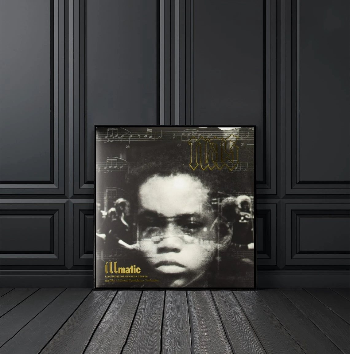 Nas - Illmatic - Live From The Kennedy Center Music Album Cover Poster Canvas Print Wall Painting Decoration (Senza Cornice)