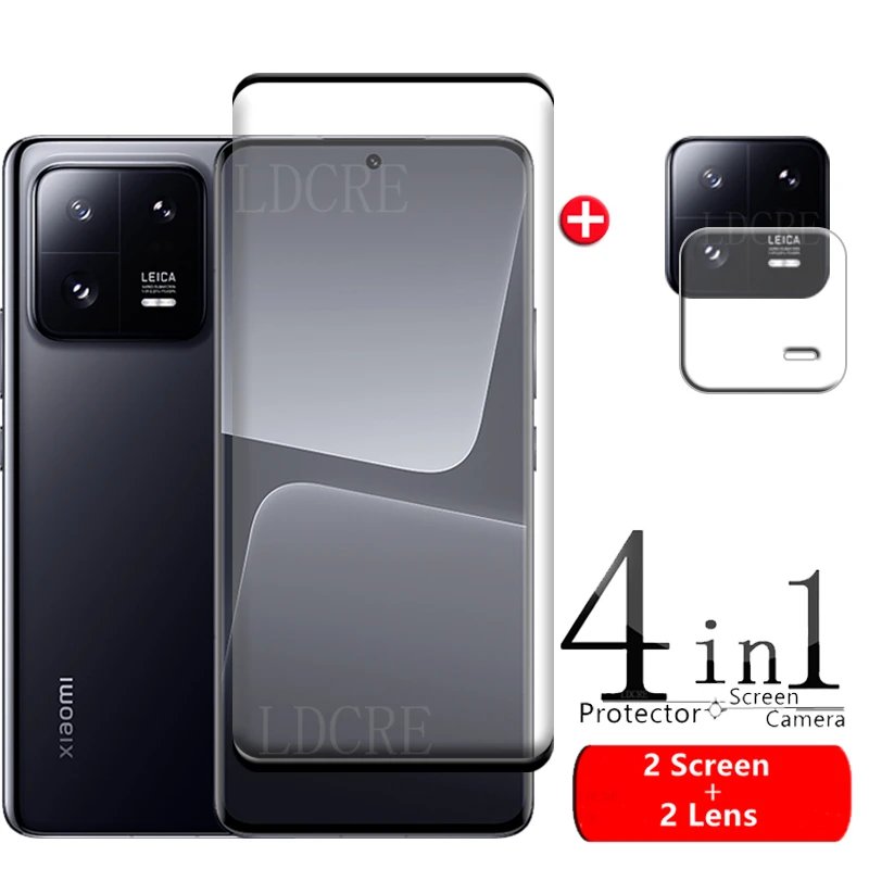 Per Xiaomi Mi 13 Pro Glass Mi 13 Pro Vetro Temperato Protettivo 9H Hd Full Cover Schermo Curvo Protetor Mi 11 12 13 Pro 12X Glass