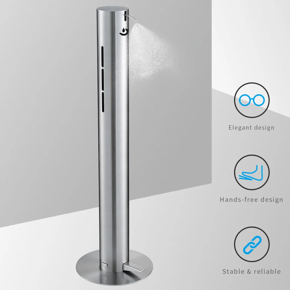 Dispenser Di Liquori Di Sapone Disinfettante Per Pavimenti A Mano Con Stazione Portatile Touchless Con Supporto Per Disinfettante