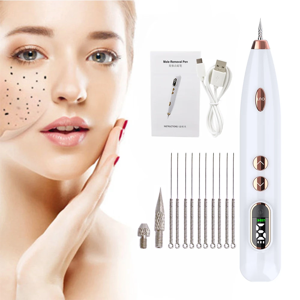 Skin Tag Remover Laser Plasma Pen Dark Spot Mole Wart Removal Pen Electric Tattoo Freckle Nevus Rimozione Penna Strumento Di Bellezza Del Viso