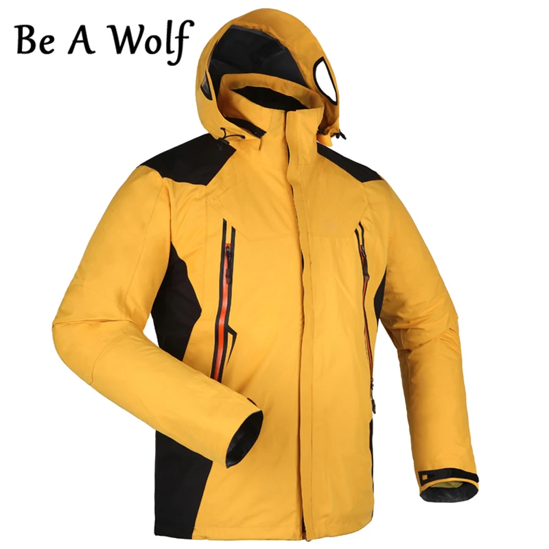 Essere Un Lupo Escursionismo Giubbotti Degli Uomini In Pile Giacca Softshell Giacca Invernale Giacca A Vento Impermeabile Cappotto Vestiti Da Trekking