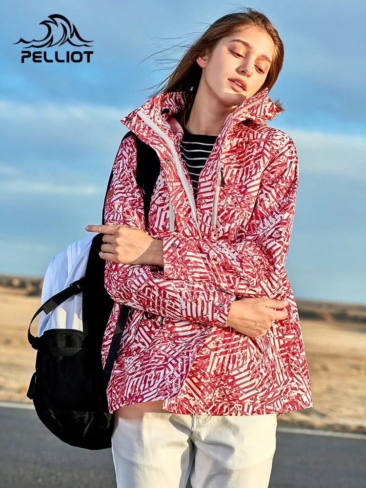 Pelliot Giacche Da Trekking Casual Da Donna Antivento Giacche A Vento Invernali Cappotto Autunnale Da Donna Caldo Impermeabile