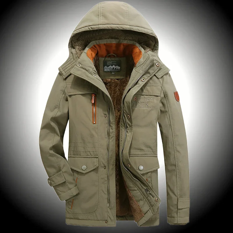 Giacche Da Trekking Invernali Per Uomo Cappotti Da Uomo In Pile Addensato Felpe Con Cappuccio Parka Invernali Giacca Militare In Cotone Caldo Abbiglia
