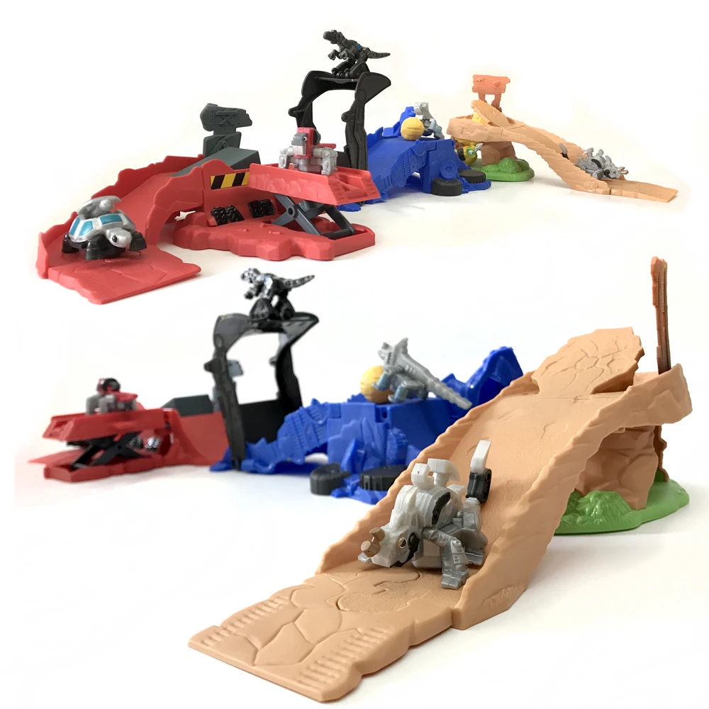 Dinotrux Dinosaur Truck Active Dinosaur Toy Car Scene Multiple Possono Assemblare Mini Dinosaur Model Track Toys Per Bambini