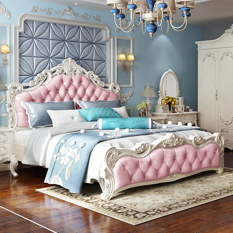 Armadi Per Ragazze Letto Contenitore Nordico Materasso Unico Letto Per Dormire Princess Storage Queen Cama In Legno Mobili Per Hotel Matrimoniali