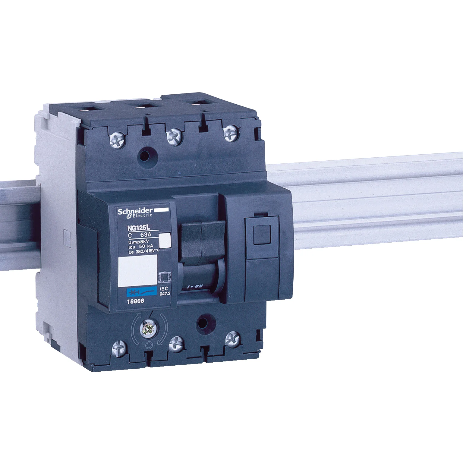 Schneider Elettrico Merlin Gerin Acti 9 18854 Magnetotermico, Acti9 Ng125L, 3P, 50 A, D Curva, 50 Ka (Iec 60947-2)