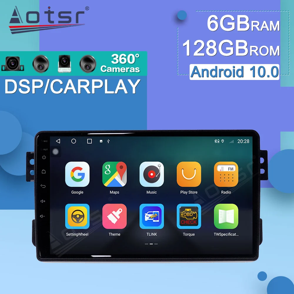 Android Radio Auto Per Opel Agila Suzuki Splash Ritz 2015 + Radio Multimedia Gps Pista Carplay 2 Din Stereo Ricevitore Unità