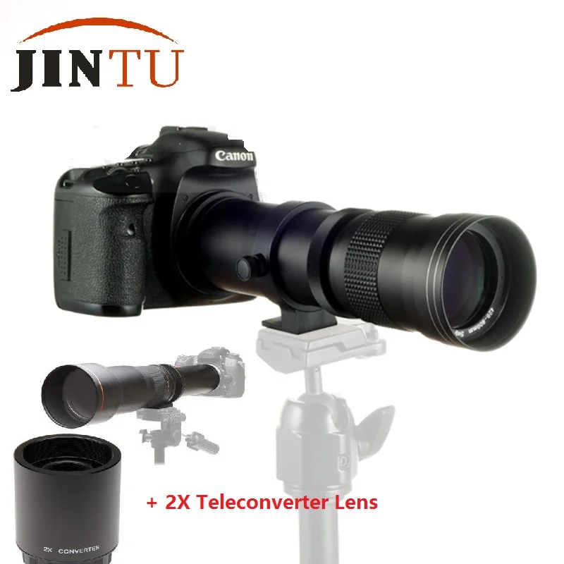 Jintu 420-800Mm 420-1600Mm F/8.3 Teleobiettivo + 2X Teleconverter Adatto Per Samsung Nx-Mount Nx-100 Nx-200 Nx-210 Nx-300 Nx-100