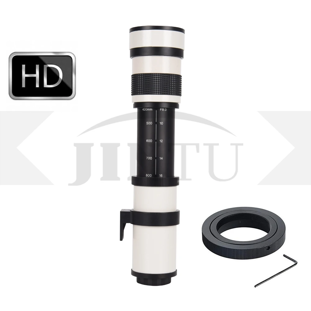 Jintu 420-800Mm F/8.3 Teleobiettivo Lente Del Telescopio Per Samsung Nx-5 Nx-20 Nx-30 Nx-100 Nx-200 Nx-210 Nx-300 Nx-1000 Nx-1100 Nx-2000
