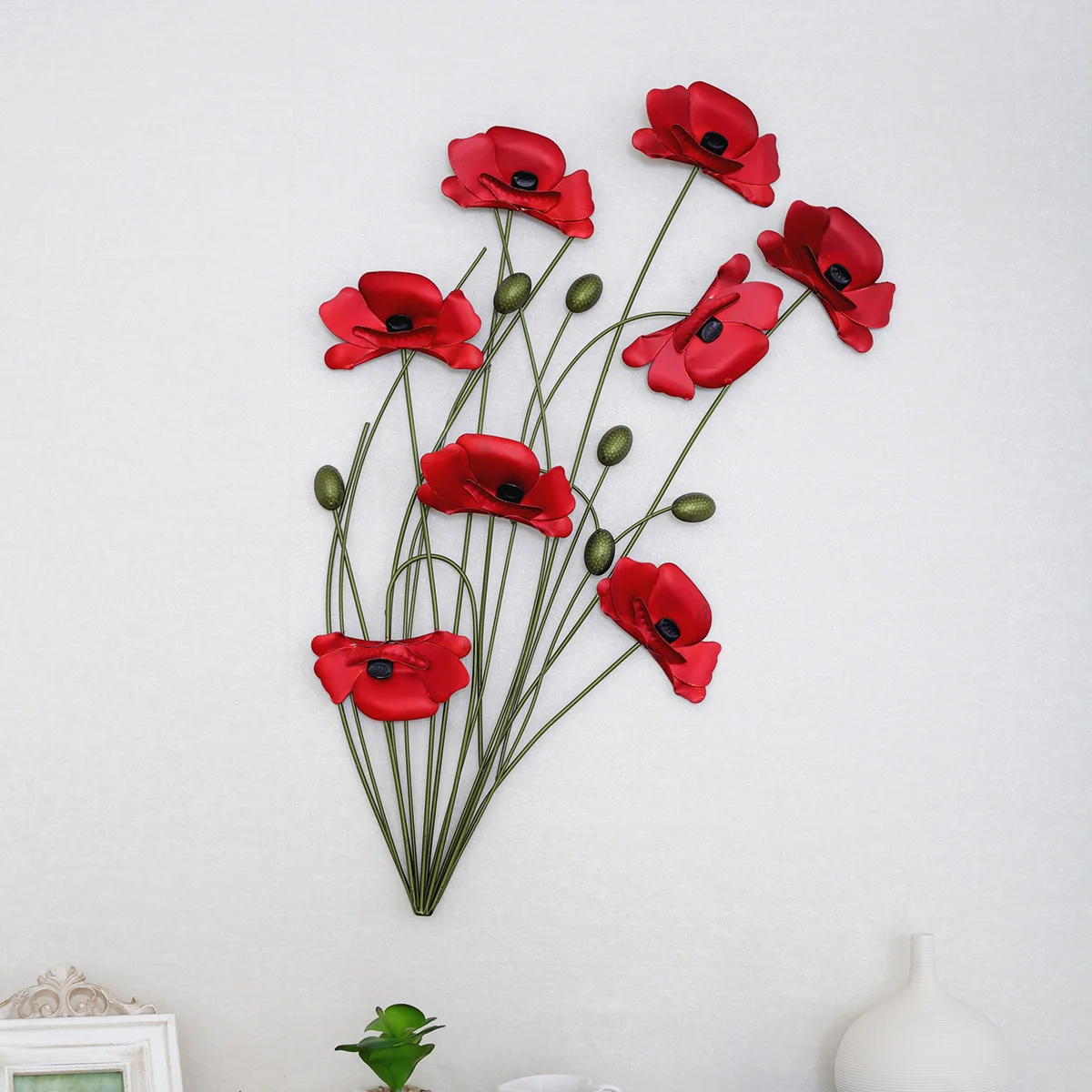 Tieyi Poppy Muons Fashion Rustic Wall Hanging Home Decoration Wall Hangings