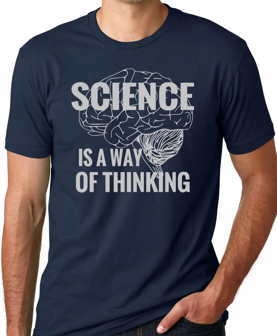 Think Out Loud Apparel Science È Un Modo Di Pensare Funy Atheist T Shirt Cotton Mens Summer Sale T Shirt Magliette Divertenti