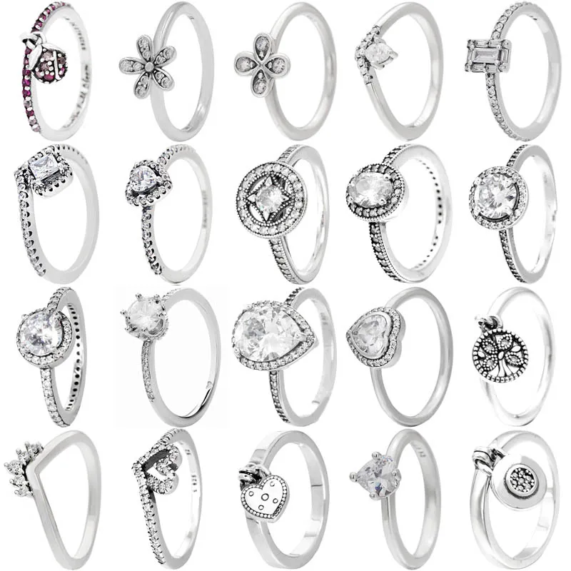 Anello In Argento Sterling 925 Signature Lock Allure Lucky In Love Clover Tree Of Love Ring Per Gioielli Fai Da Te Regalo In Europa