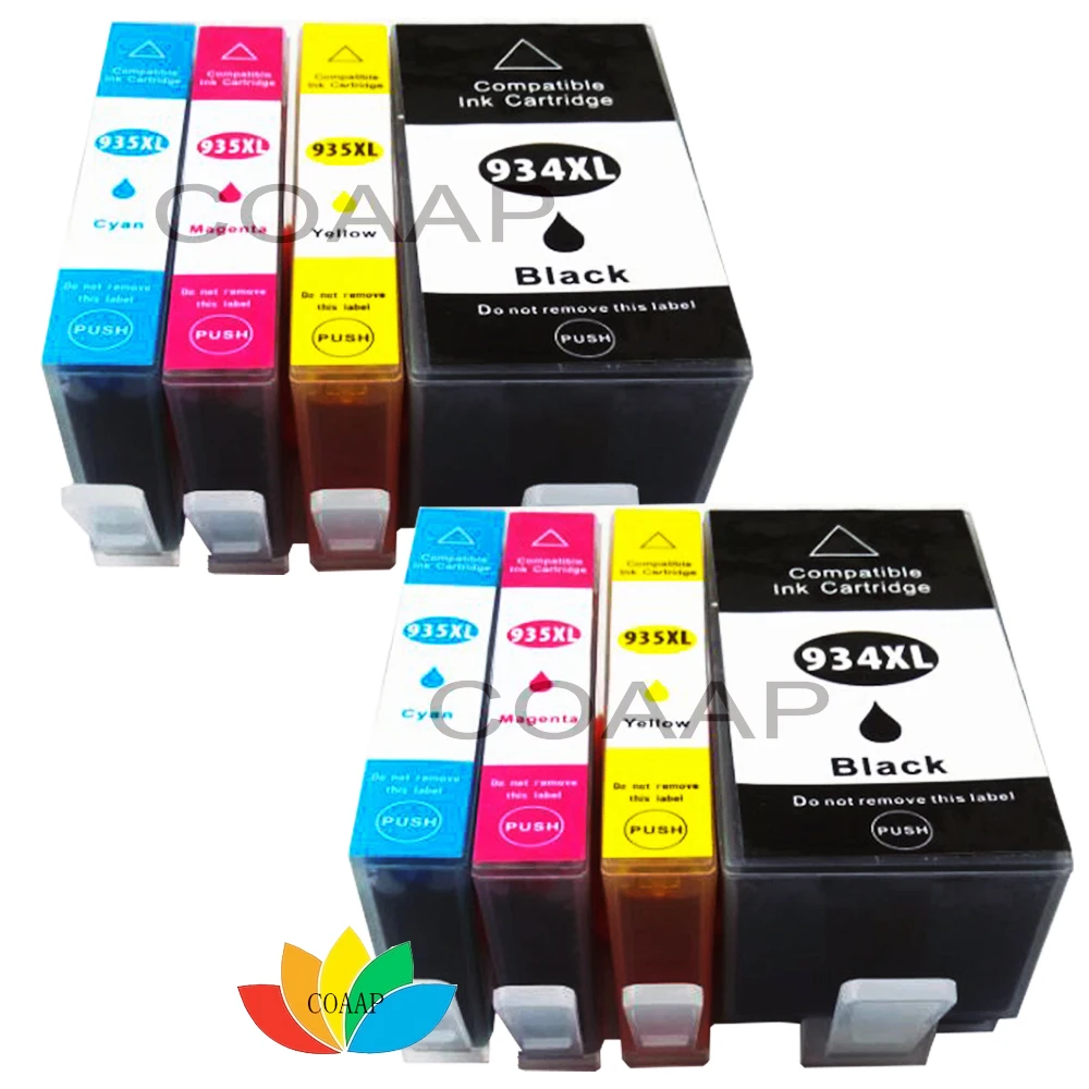 8 Scheggiato Cartucce Di Inchiostro Compatibili Per Hp Officejet Pro 6230 6830 6835 Sostituire Hp 934Xl 935Xl