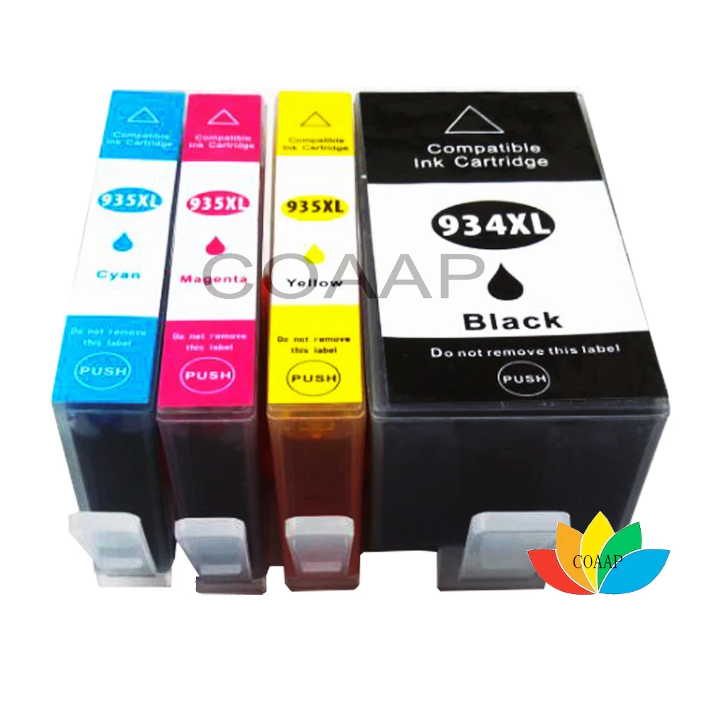 4 Scheggiato Cartucce Di Inchiostro Compatibili Per Hp Officejet Pro 6230 6830 6835 Sostituire Hp 934Xl 935Xl