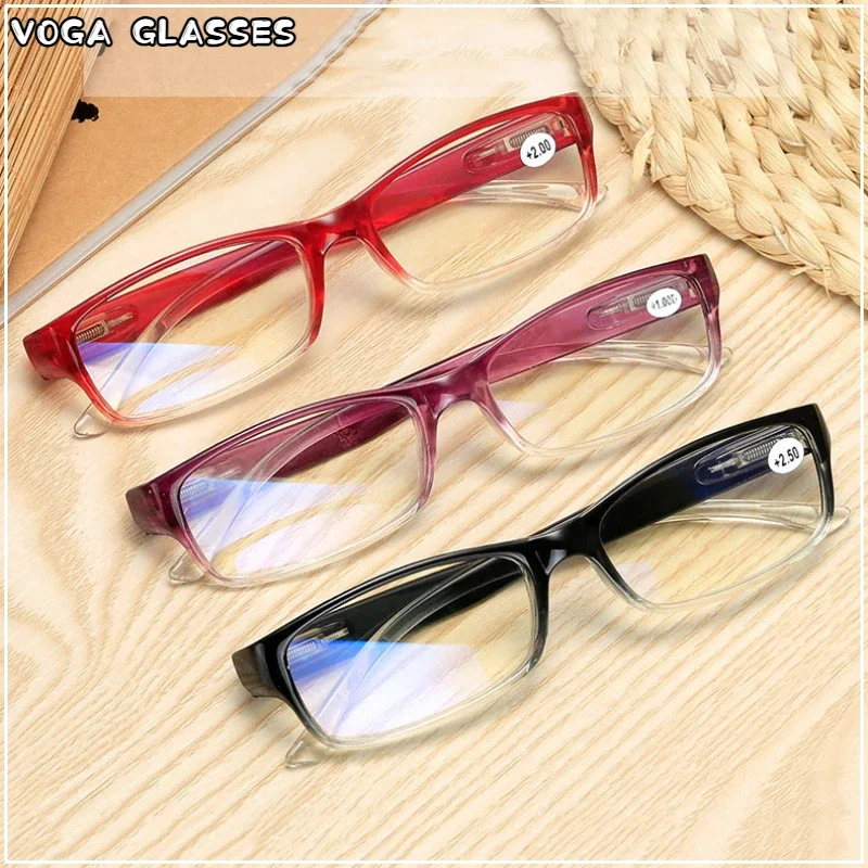 New Gradient Frame Fashion Occhiali Da Lettura Anti-Blu Unisex Anziani Ipermetropia Lettura Giornale Guardare Occhiali Da Lettura Tv