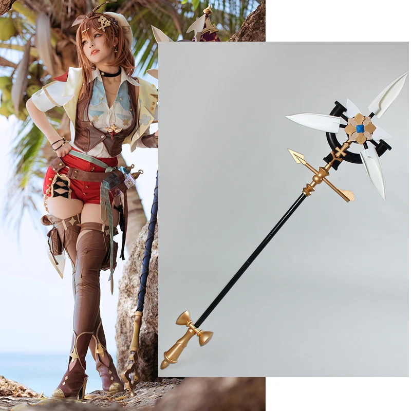 180Cm Reisalin Stout Staff Atelier Ryza 3:Alchemist Of The End The Secret Key Ryza Cosplay Prop Decorazione Accessori Halloween