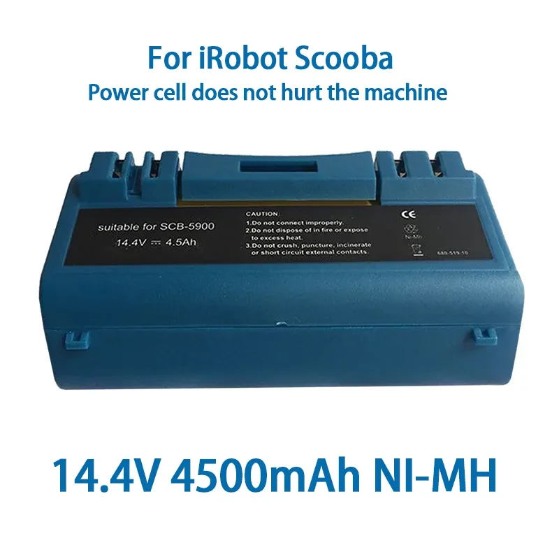 Spedizione Gratuita Ew Aspirapolvere Batteria 14.4V 4500Mah Ni-Mh Batteria Ricaricabile Per Irobot Scooba 340 34001 390 5800 5900 6000