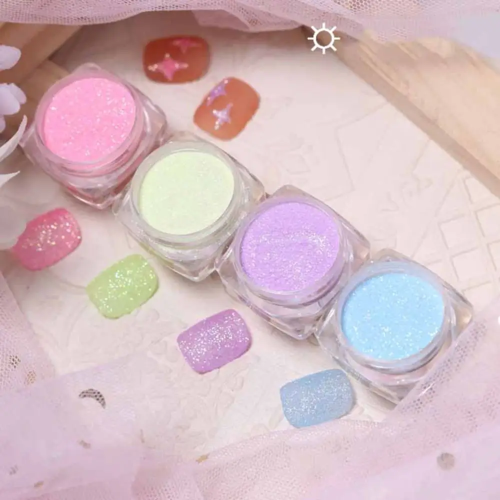 Luminescenza Decorazione Per Unghie Manicure Polvere Luminosa Manicure Zucchero In Polvere Ornamenti Per Unghie Paillettes Glitter Per Unghie