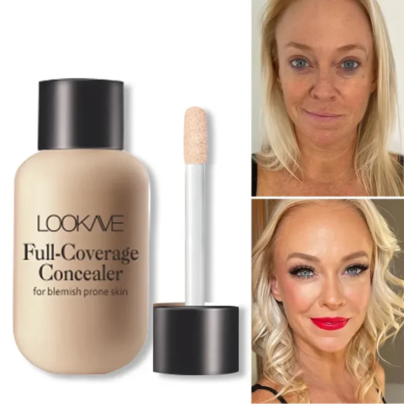 Correttore Liquido Impermeabile 3 Colori Opaco Copertura Completa Cicatrici Da Acne Occhiaie Fondotinta Sbiancante Cosmetici Trucco Duraturo