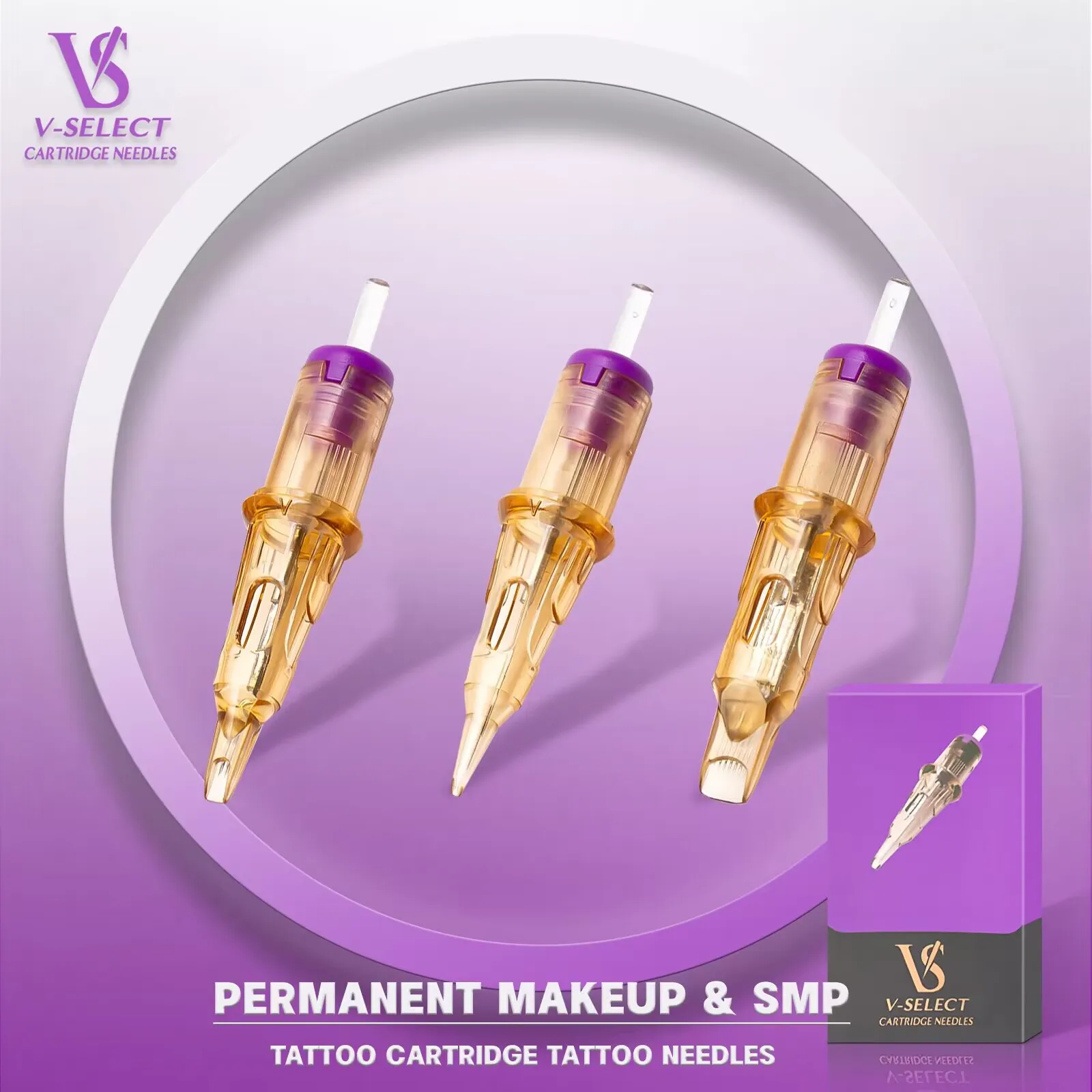Ez V Seleziona Aghi Per Cartucce Per Tatuaggi Per Trucco Permanente Labbra Per Eyeliner Per Sopracciglia Per Trucco Permanente Macchina Per Penna Rota