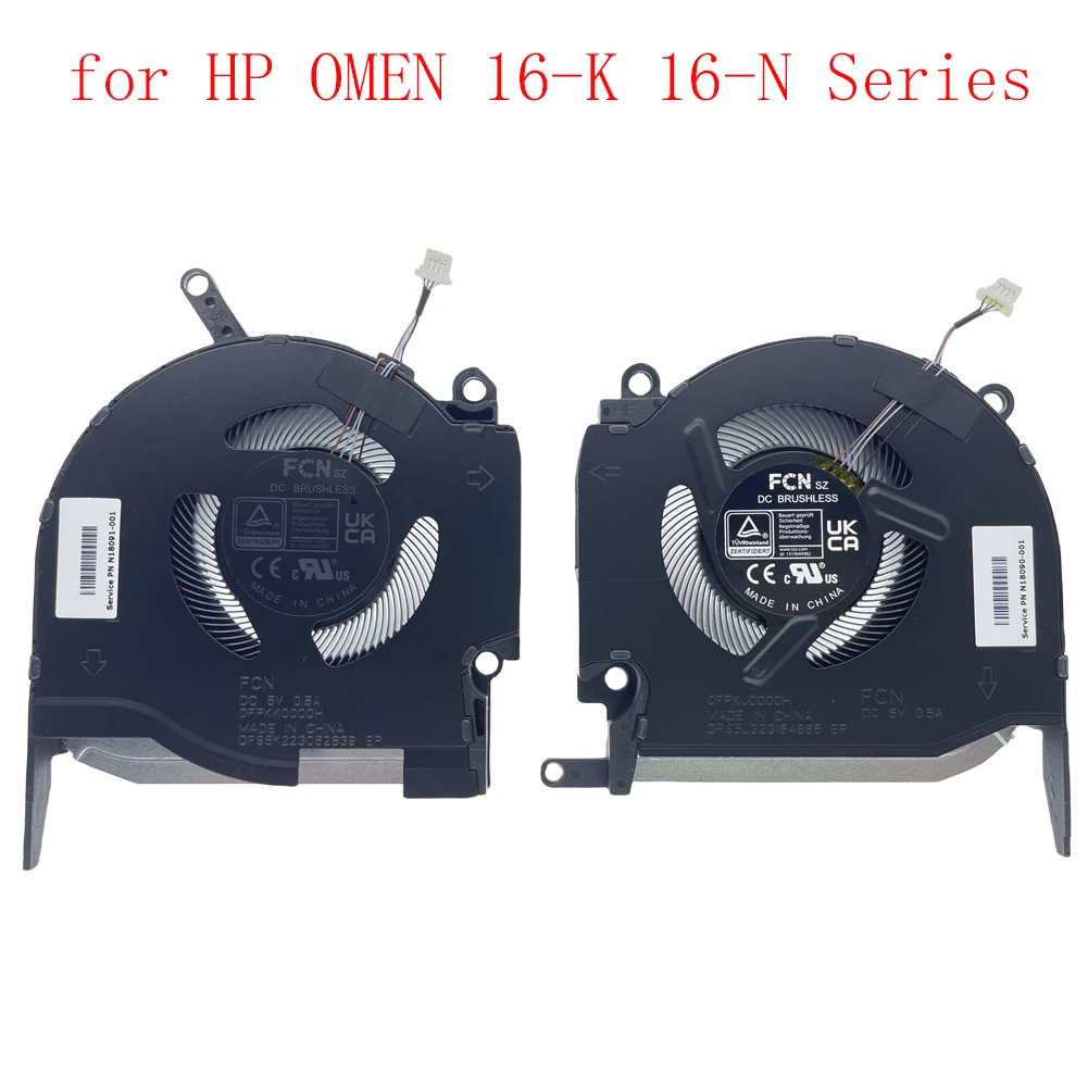 Ventola Di Raffreddamento Cpu + Gpu Sostitutiva Per Hp Omen 16-K 16-N Series Tpn-Q280