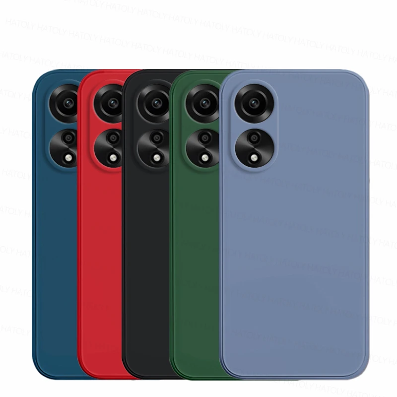 Per Oppo A78 4G Custodia Oppo A78 4G Cover Shell Originale Tpu Antiurto In Silicone Liquido Cover Posteriore Del Telefono Oppo A78 4G