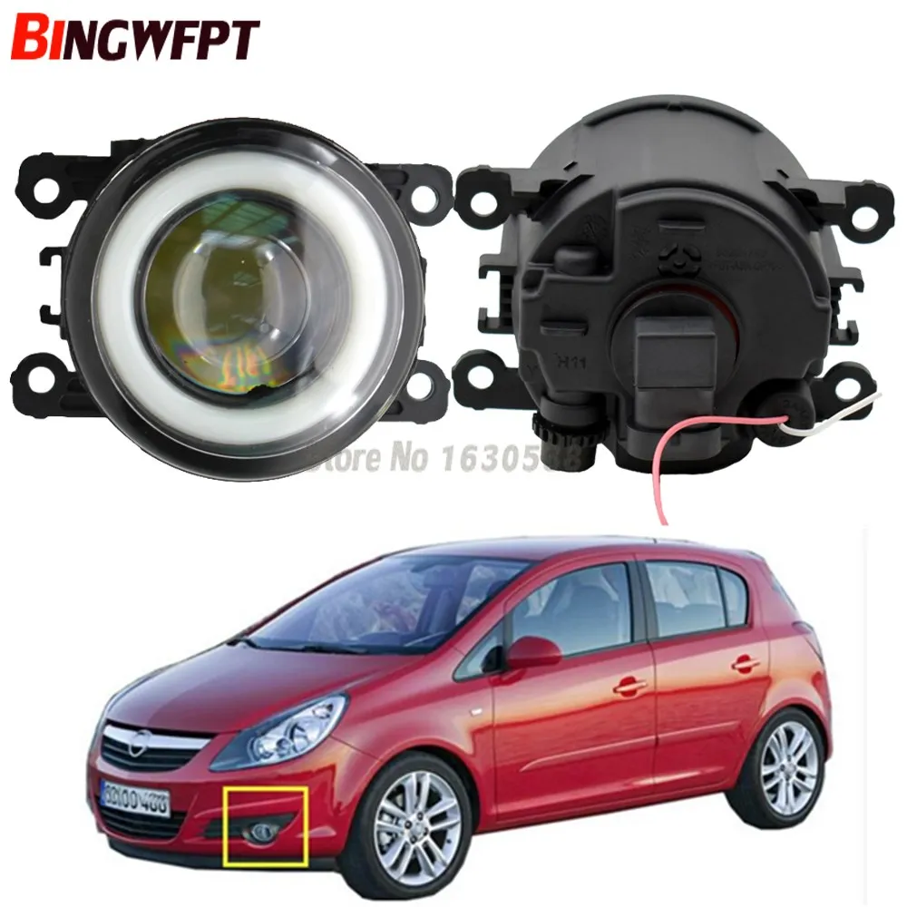 2X New Angel Eyes Car Styling Fendinebbia A Led Con Lente Per Opel Vauxhall Corsa D Opc 2007-2011 Per Opel Corsa D Hatchback 07-15