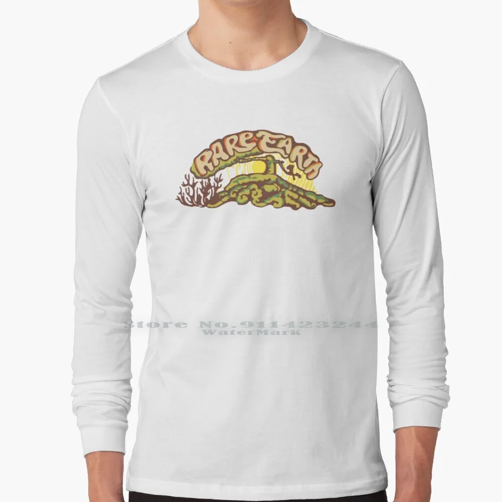 Maglietta A Maniche Lunghe In Terre Rare Tee Etichetta In Terre Rare Disco Musicale In Vinile Tendenza Creativa Vintage Cool Gift Euro Taglia Usa Gran