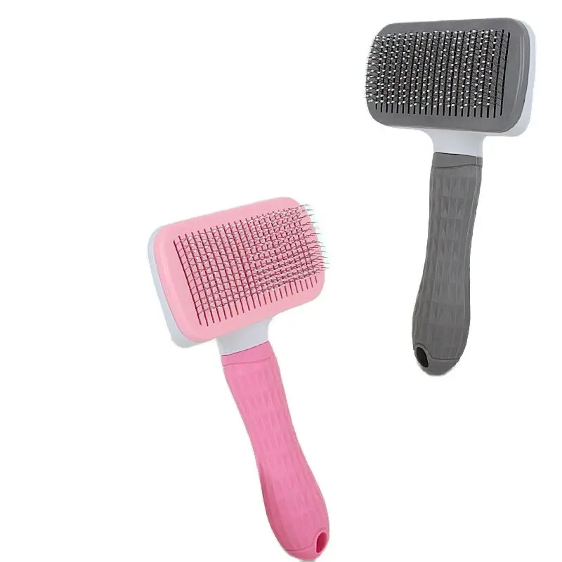 Pet Hair Remove Cat Brush Pettine Automatico In Acciaio Inossidabile Tagliacapelli Per Cani Toelettatura E Cura Quita Pelos Gato Y Perros