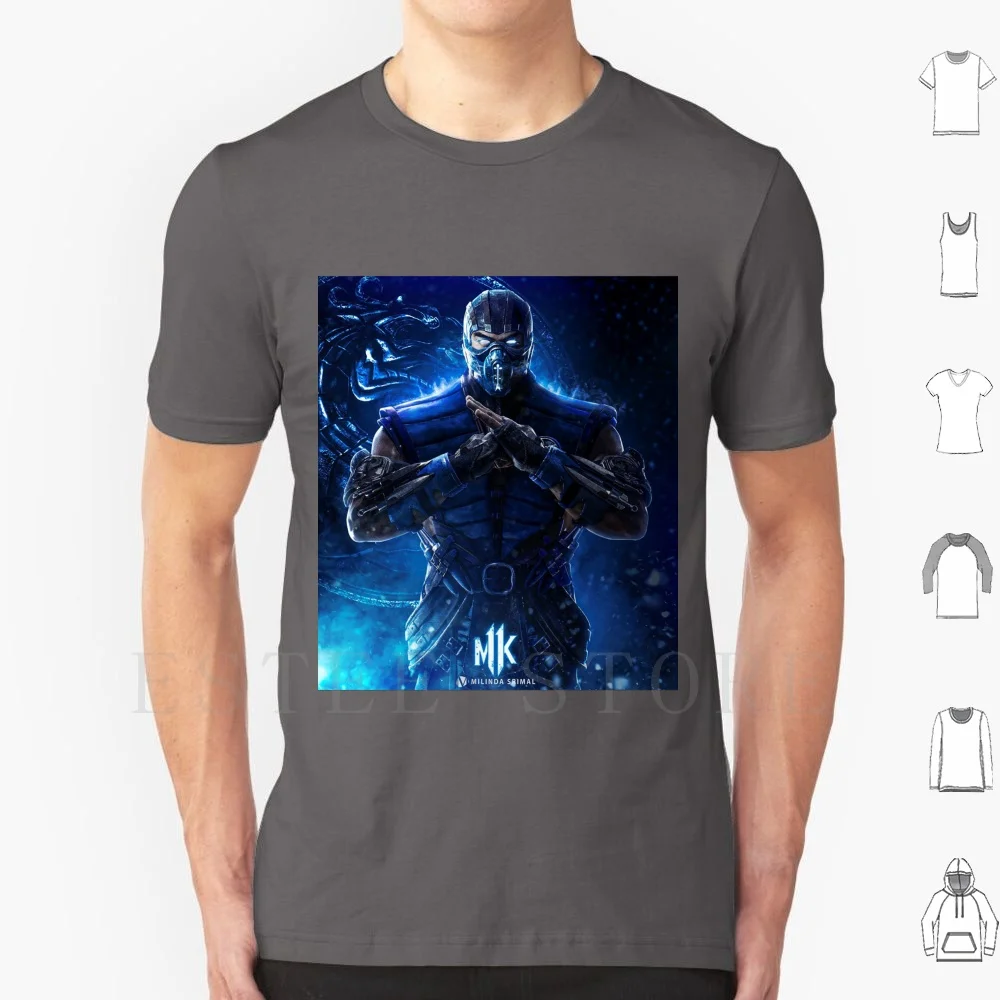 Sub Zero Mk11 T Shirt Stampa Cotone Sub Zero 11 Sub Zero Mortal Kombat 11 Mortal Kombat Sub Zero 11 11 Sub Zero Mortal Kombat Iv