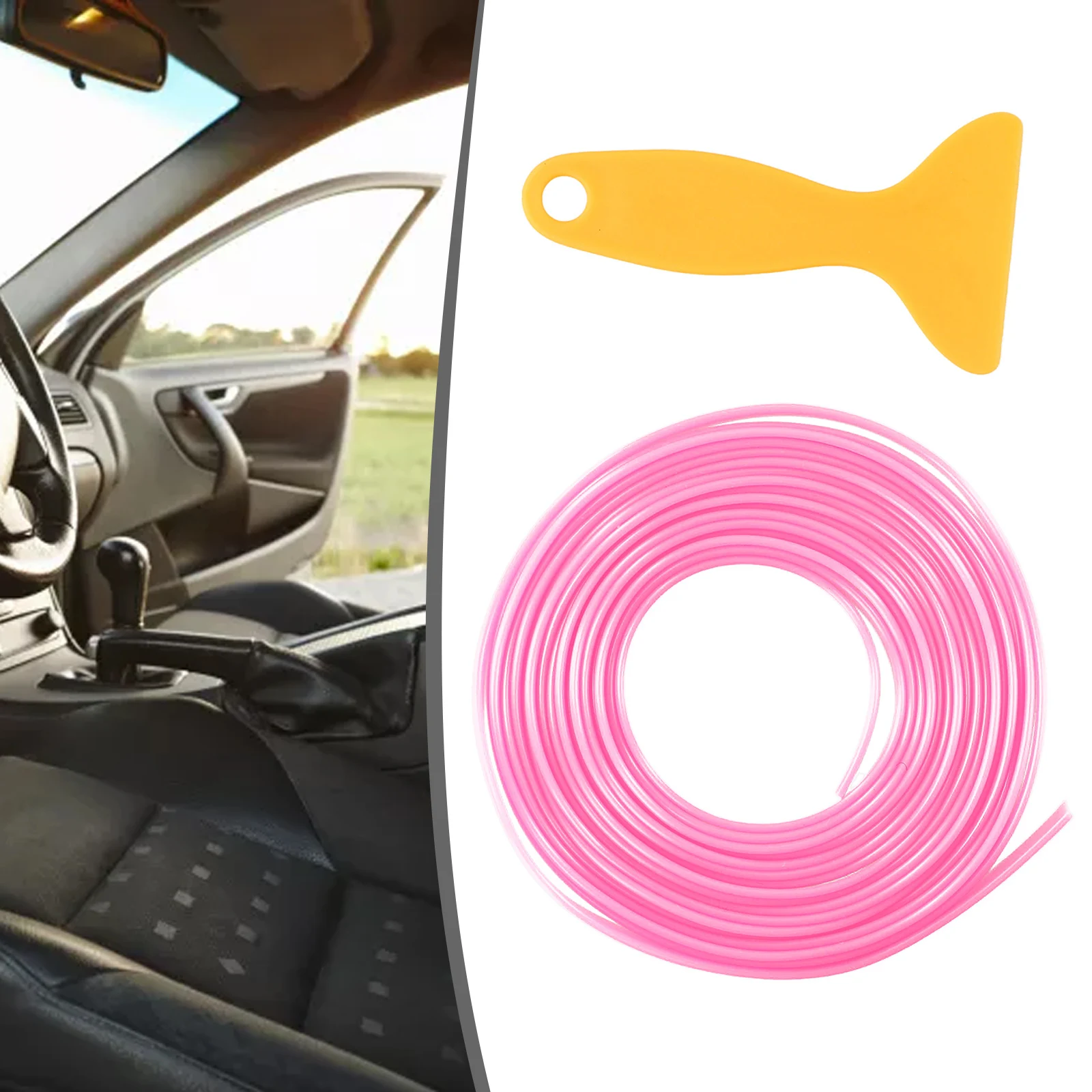 Linea Di Stampaggio Edge Gap Line Accessori Interni Per Auto Universal 5M Car & Truck Parts Gap Line Pink Point Edge Gap Per Auto