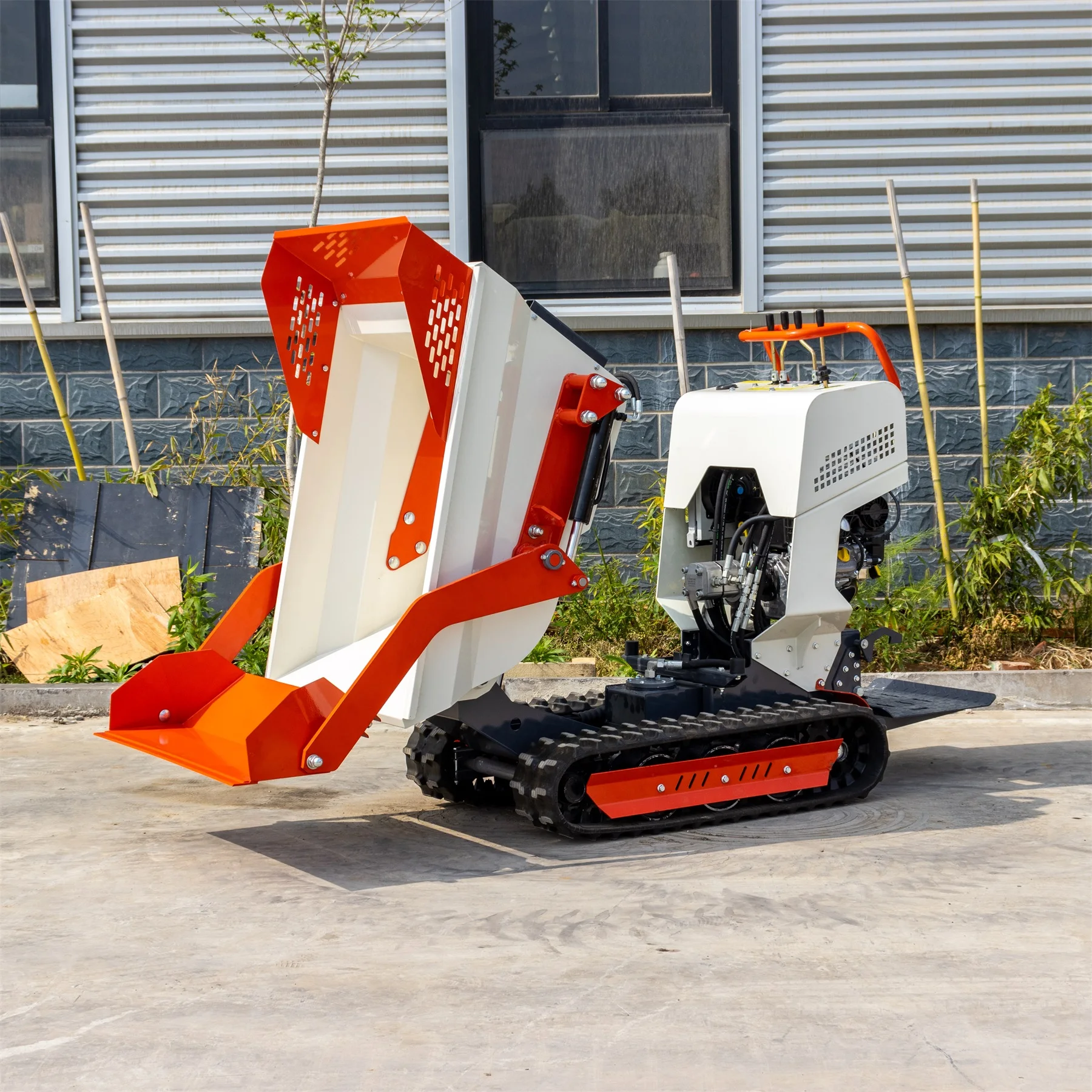 6.5Hp Mini Dumper Dumper Mini Dumper A Piedi Carico 1 Ton 500Kgs