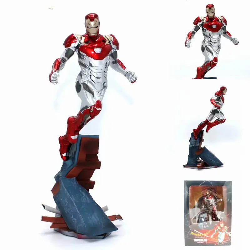 Genuine Marvel Avengers Iron Man Mk47 Model Toys Cool 27Cm Ironman Action Figure Figurine Giocattolo Da Collezione Iron Man Ornaments