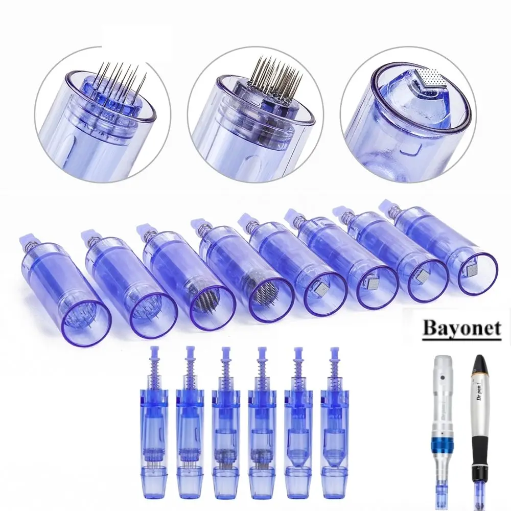 10Pcs Electric Derma Pen A1 Dr Pen Needles Baionetta 9 /12/ 36 Pin/Nano Cartuccia Per Punte Microneedling Auto Mts Meso