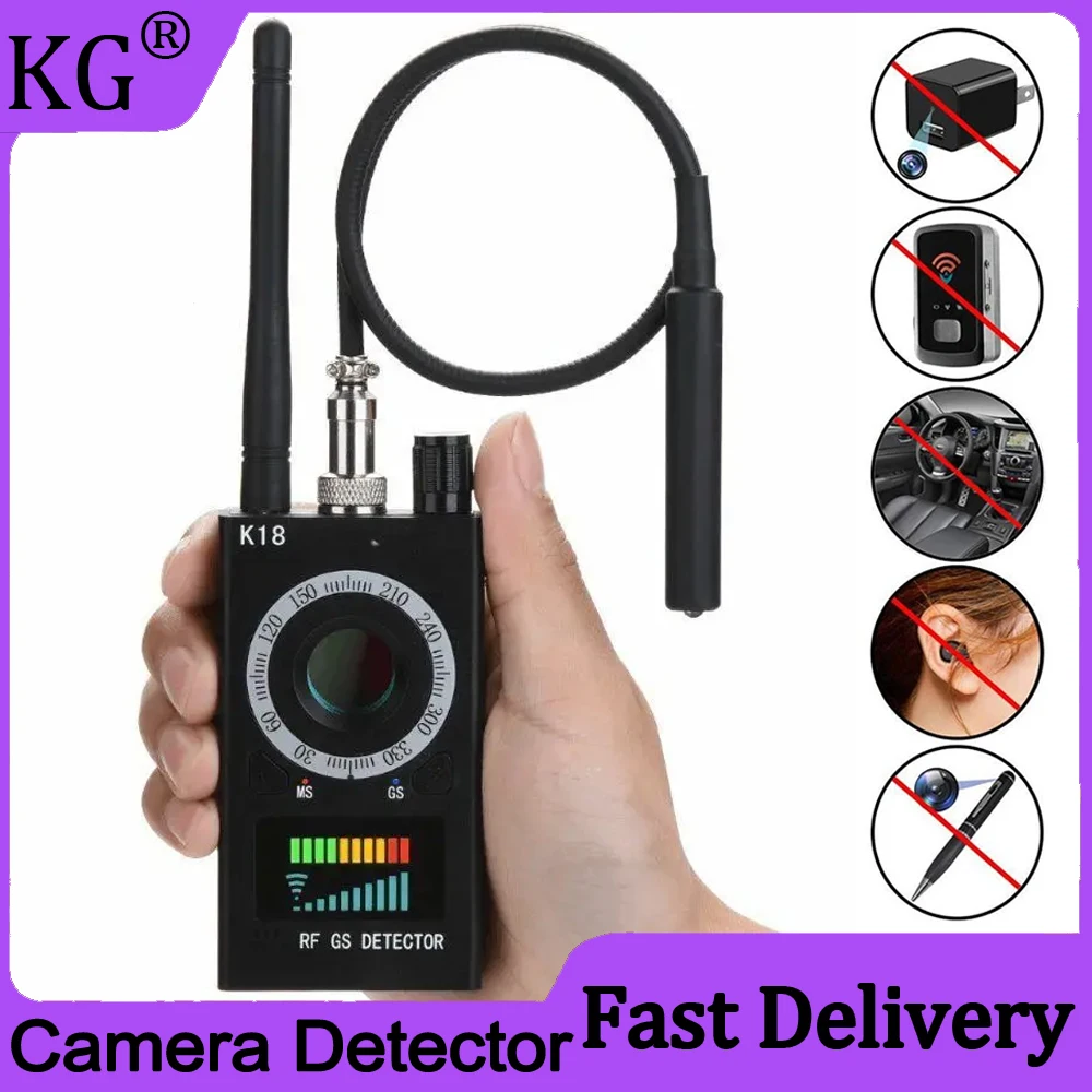 Rilevatore Di Telecamere Anti-Spia Professionale Led Scansione A Infrarossi Segnale Rf Gadget Spia Trova Bug Wireless Micro Gsm Gps Tracker
