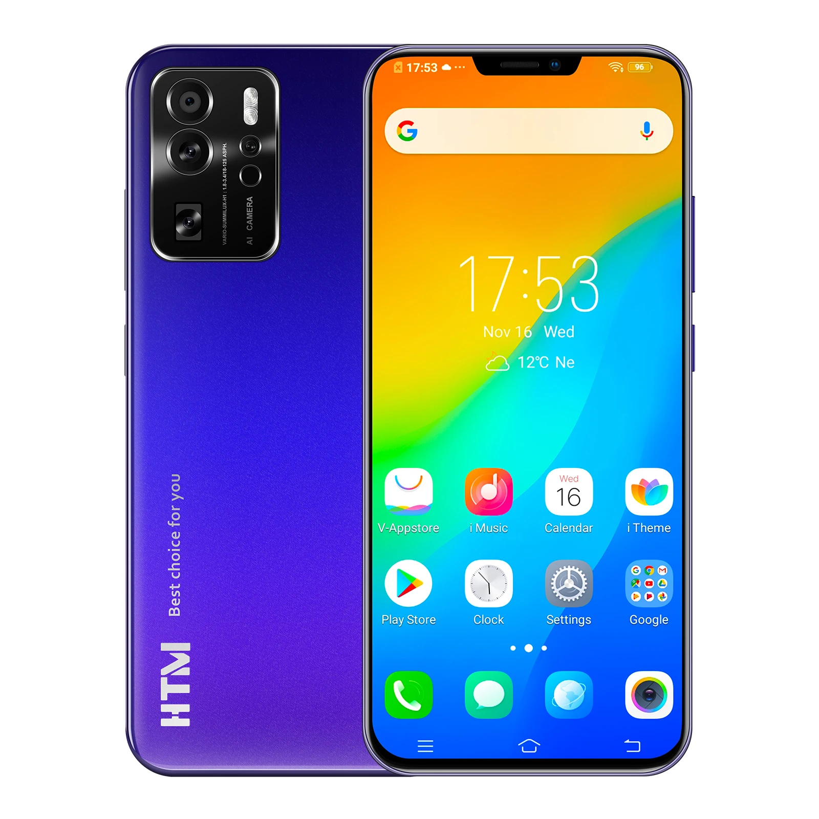 Versione Globale Pagraer Htmn20Pro 64Gb Smartphone Display Da 6.8 Pollici Telefoni Cellulari Android 12 Mt6762 Octa-Core Hdcamera Telefoni Cellulari