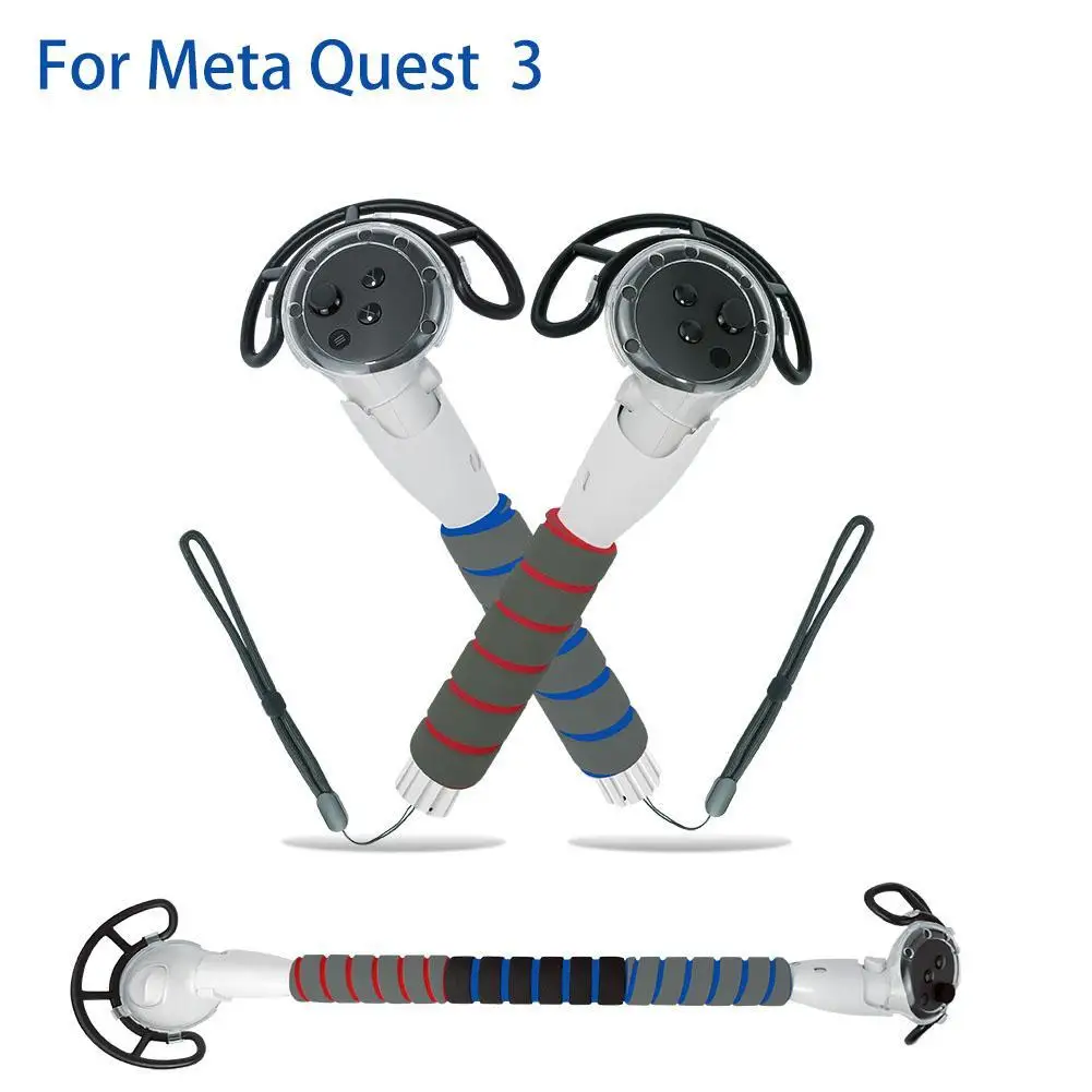 Impugnatura Estesa Gioco Vr Accessori Da Golf Per Controller Meta Quest3 Che Gioca A Beat Saber Golf Tennis
