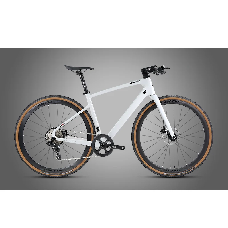 Spedizione Gratuita Manubrio Dritto In Carbonio Nx-11S Bici Da Ghiaia 700 X40C Bicicletta Urbana Ibrida Con Freno Idraulico Bici Da Strada A Disco