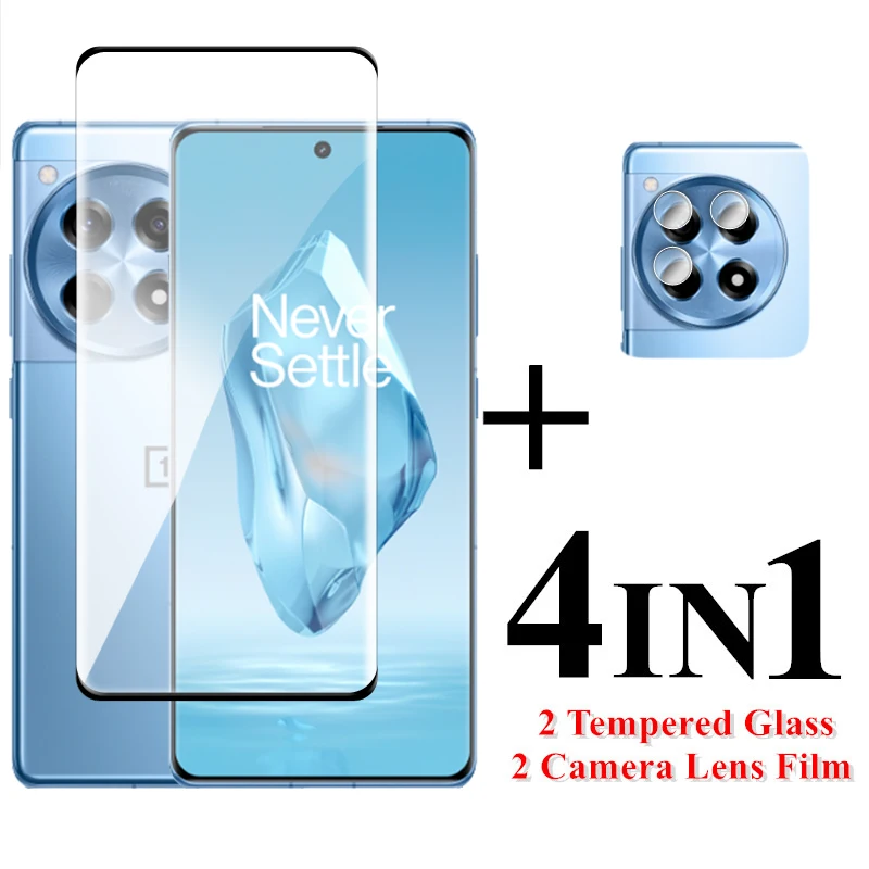 Per Oneplus Ace 3 Glass Per Oneplus Ace 2 Pro Ace 3 Proteggi Schermo Curvo 3D In Vetro Temperato A Copertura Totale Per Pellicola Oneplus Ace 3