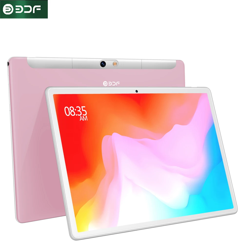 Bdf 10.1 ''Tablet Pc Android 11 Supporto 4G/3G Telefonata Doppia Scheda Sim Tablet 4Gb + 64Gb Bluetooth Wi-Fi Tablet Android Pc