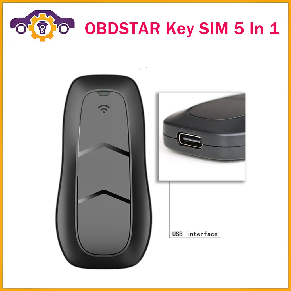 Obdstar Key Sim 5 In 1 Smart Key Simulator Per Toyota Funziona Con X300 Dp/X300 Dp Plus/X300 Pro4
