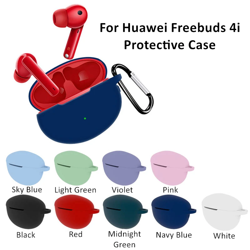 Custodia Morbida Per Auricolari In Silicone Per Huawei Freebuds Custodia 4I Cuffie Accessori 4I Freebuds Huawei 4I Freebud 4 I Buds Con Gancio