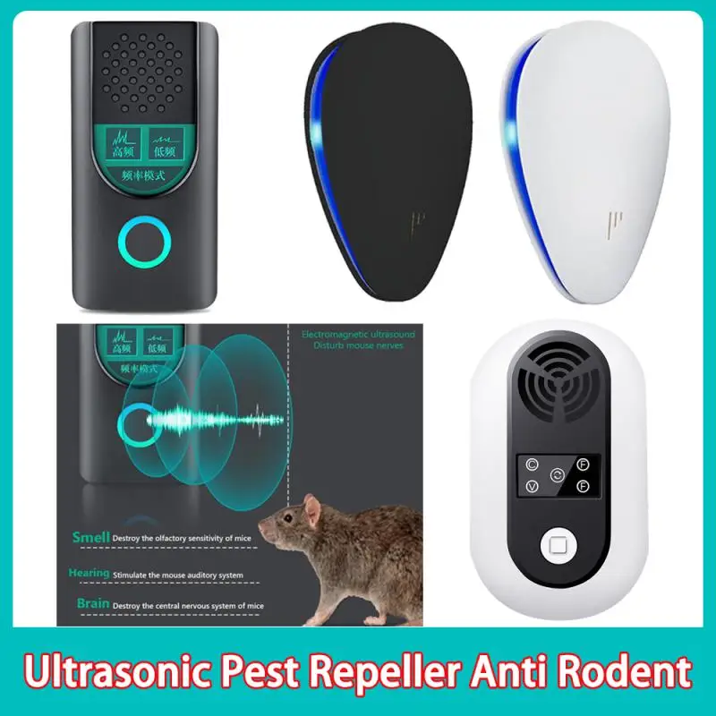 Rifiuto Dei Parassiti Ultrasuoni Mouse Repellente Per Scarafaggi Dispositivo Insetti Ratti Ragni Mosquito Killer Controllo Dei Parassiti Parassiti Dom