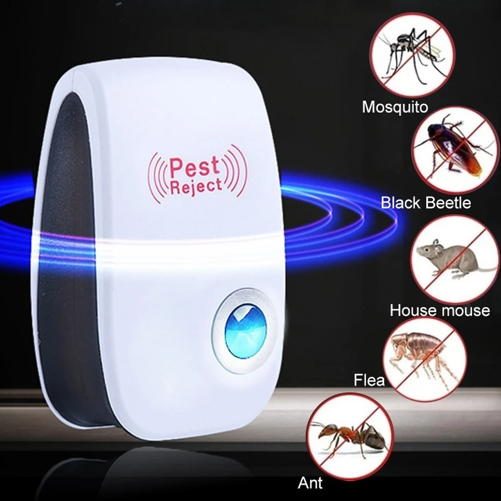 Rifiuto Dei Parassiti Ultrasuoni Mouse Repellente Per Scarafaggi Dispositivo Insetti Ratti Ragni Mosquito Killer Controllo Dei Parassiti Parassiti Dom