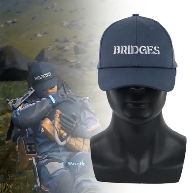 Steam Game Death Stranding Berretto Regolabile Cosplay Sam Bridges Ricamo Baseball Outdoor Cappello Da Sole Essenziale Escursione Copricapo Da Viaggio