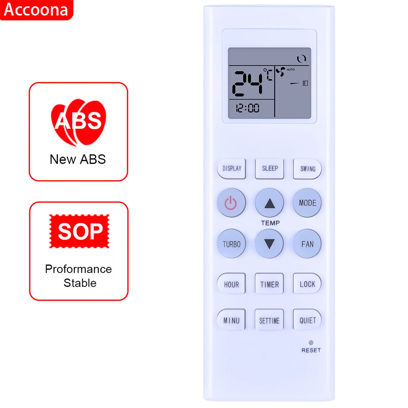 Telecomando Ac Kkg9A-C1 Per Mirage / Agratto Ventsol/Changhong/Zmartech / Neoaire / Benelux Condizionatore D'Aria