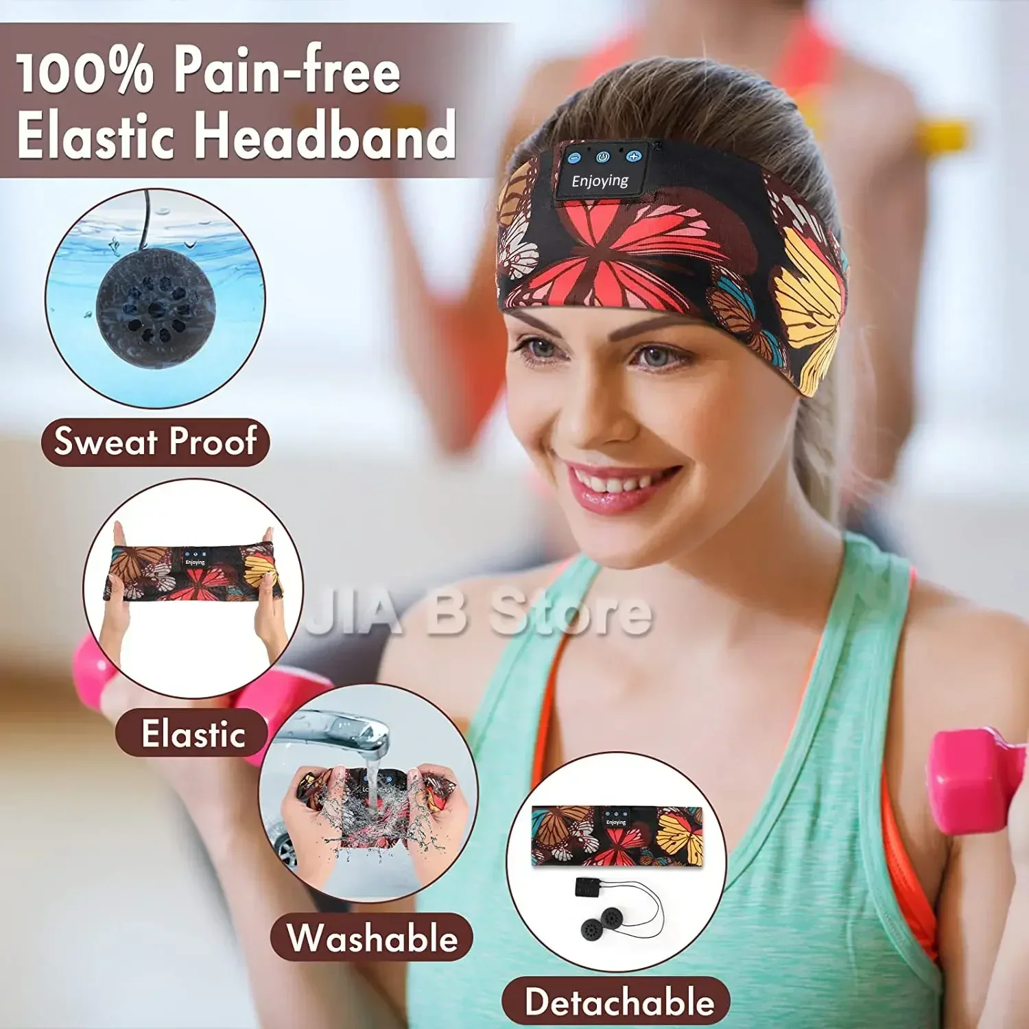 Sleep Headphones Sleep Mask Bluetooth 5.2 Cuffie Per Dormire Floreali Sport Run Music Headband Per Side Sleeper Yoga Travel Gift