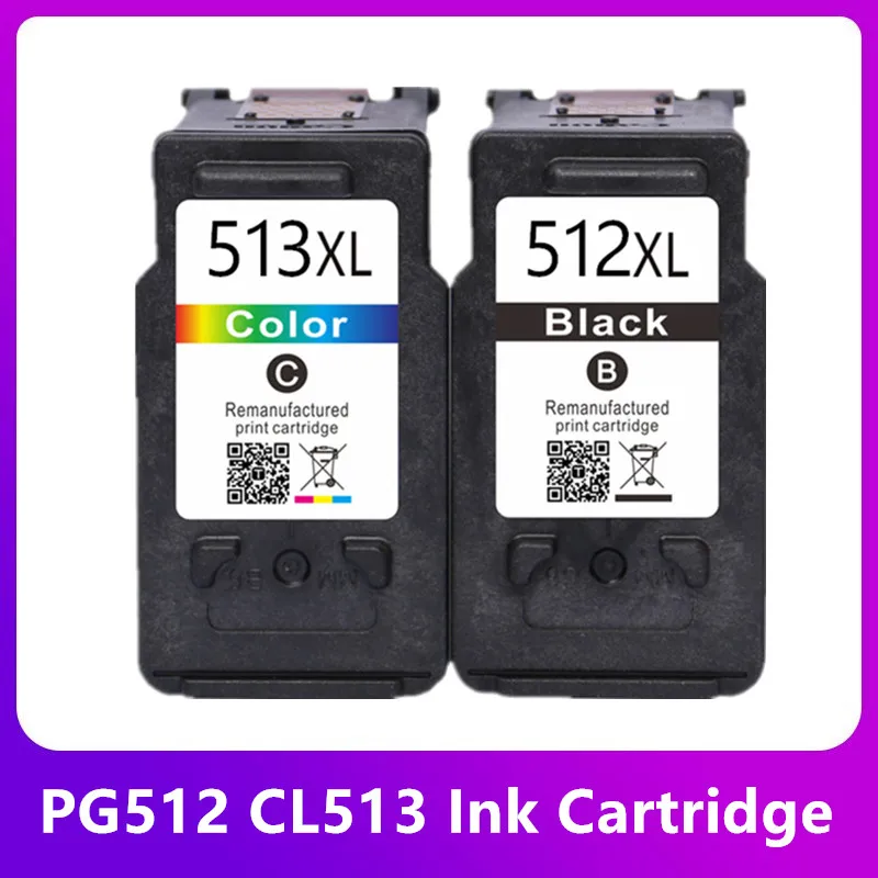 Pg512 Cl513 Compatibile Per Canon Pg 512 Cl 513 Cartuccia D'Inchiostro Per Pg-512 Pixma Mp230 Mp250 Mp240 Mp270 Mp480 Mx350 Ip2700 Stampante