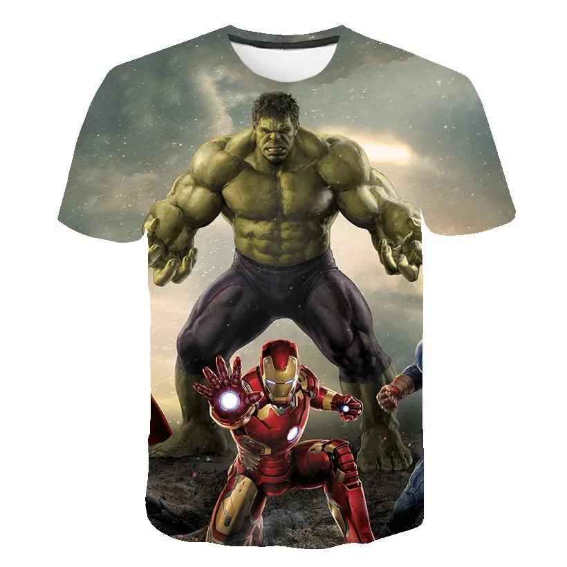 4T - 14T 3D Boys T-Shirt Ragazzi Kid Cartoon Girls Clothes 2020 Top